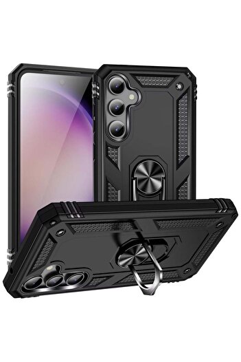 Fankalo Phone Case For Samsung Galaxy A16 Heavy Duty Shockproof Protective Cover with Ring Magnetic