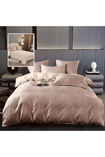 OEM Jaquard bed linen, 6 pieces, King Size, gift box, 70% cotton, 30% polycotton