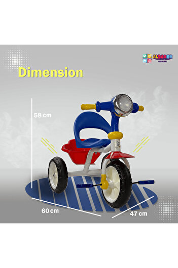 ALBADER Tricycle For Kids, Tricycle For Toddlers With Sounds and Lights Efficts, Kids Balance Bike