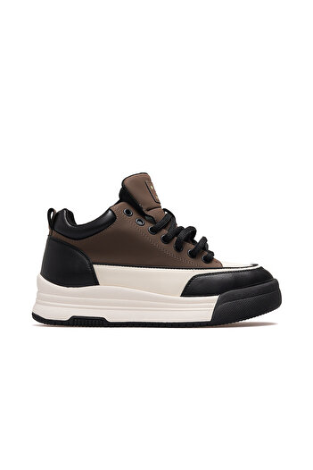 Guja Γυναικείες δερμάτινες μπότες sneaker 25k 25k301-1 Z καφέ
