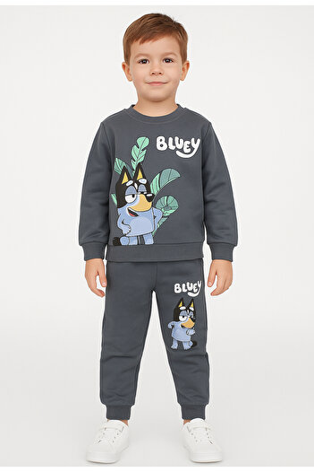 KGN GİYİM Boy's Seasonal Top and Bottom Tracksuit Set