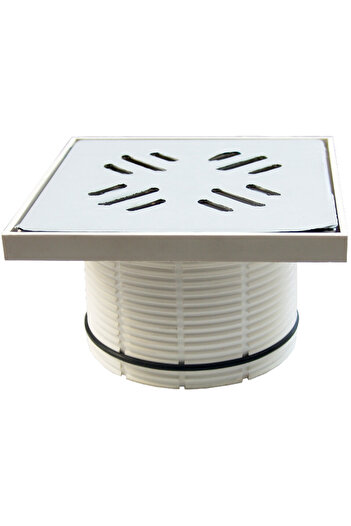 EVOSANITARY Stainless steel riser - Mounting side 145 mm Riser diameter 110 mm