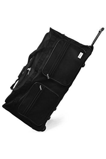monzana XXL Travel Bag with Trolley, 160 L, Black