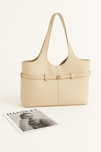 Handley Luxury Suede Shoulder Bag with Puppy – Stylish Design with Double Handles