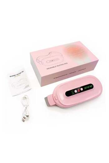 PopZa TIGER Cramps Menstrual Period Pain Relief Smart Heating Pad, Vibration Massage Belt for Period Cramp