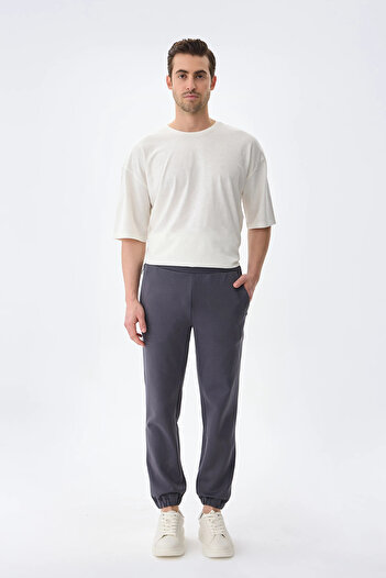 Isaora Cotton Relaxed Fit Regular Waist Elastic Leg Jogger Pants Men's Pants Isr5402 Drg