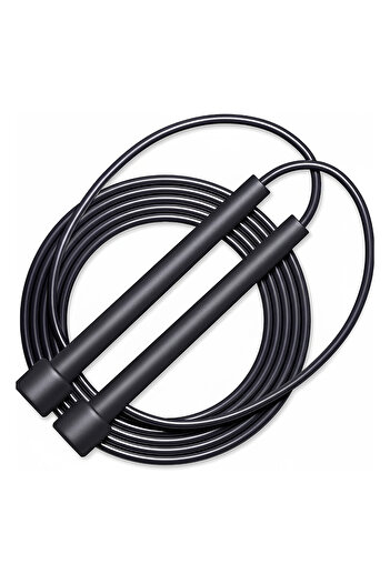 BLACK Adjustable Jump Rope Black Lks97-S