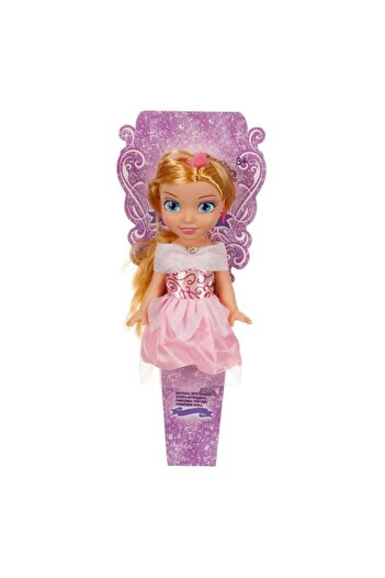 ANTBRO Princess Doll in Strapless Dress with Crystal, Pink Tulle, Glitter Details, and Pink Crown, 2