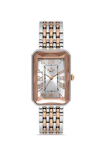 Platin Pierre Pl-1076La-E1 Roman Numeral Square Women's Wristwatch