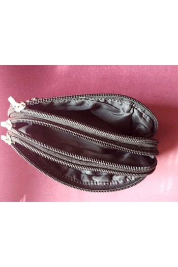 esdekor 3 Compartments with Zippers, Useful # Wallet Black Women's Purse Wallet