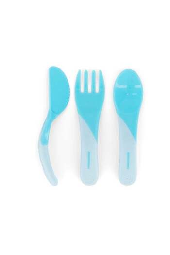 Twistshake Learn Cutlery 6+m Pastel Blue