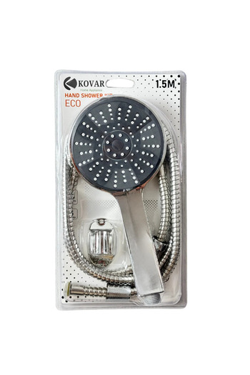 Kovar Handheld Shower Head Kit With Stainless Steel Shower Hose Spray Settings- 1.5mtr