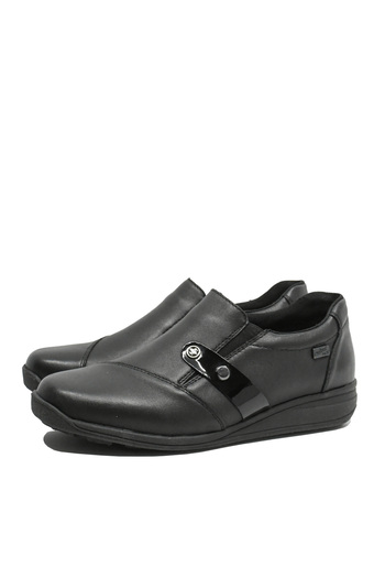 Rieker Pantofi casual ortopedici negri din piele naturală