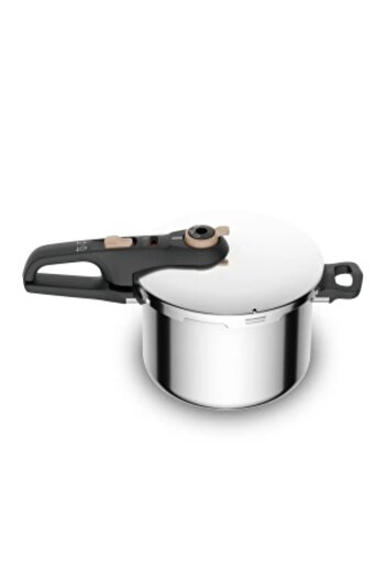 TEFAL Pressure Cooker Secure Easy, 6 L, 2 cooking programs, 5 safety systems, induction compatible,