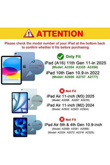 erorex لجهاز iPad A16 الجيل الحادي عشر مقاس 11 بوصة 2025