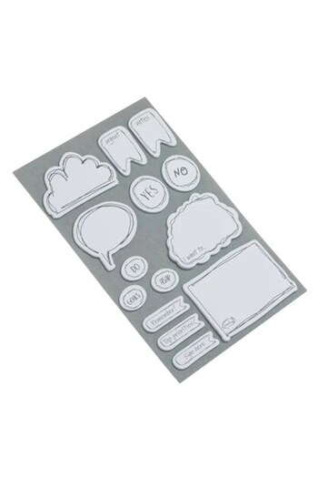 ANTBRO Set notite adezive Antbro® cu memo de diferite forme, 280 file, alb/negru