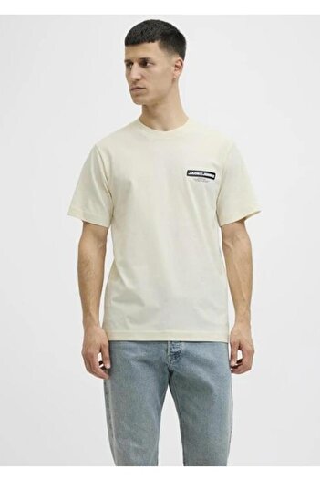 Jack & Jones 12281092 Jcolıdo Ανδρικό μπλουζάκι με λαιμόκοψη Crew Neck Fst