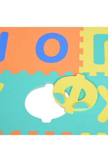 Moni Toys Chirilic Alphabet Puzzle Mat from EVA Foam - 30 Pieces, 32x32 cm, 10 mm Thickness, Multico