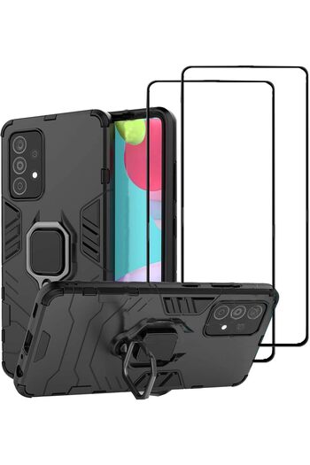 erorex 1+2 Case For Samsung Galaxy A53 5G, Ring Car Mount Kickstand, Anti-Scratch Shockproof Defender…