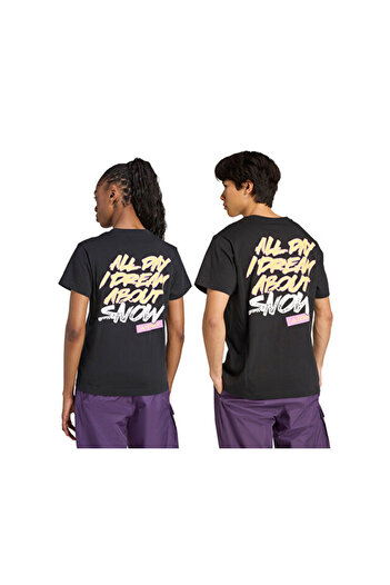 adidas U Snow t Unisex Outdoor T-Shirt Jm6359 Black