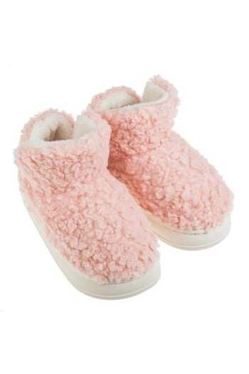 OEM Winter Pink Booties with Reinforced Sole for Women