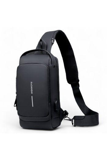 ZAAPPY Top Trending Anti theft Crossbody Sling Bag, Lightweight with USB Charging Port Fit for 9.7'' i-pad