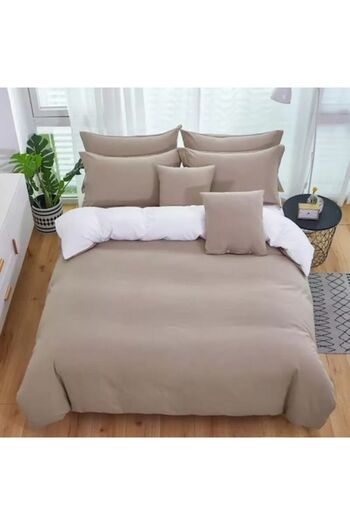 OEM Bed Linen 3 Pieces, 140x200 cm, Beige