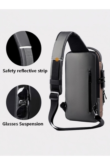 ZAAPPY Top Trending Anti theft Crossbody Sling Bag, Lightweight with USB Charging Port Fit for 9.7'' i-pad