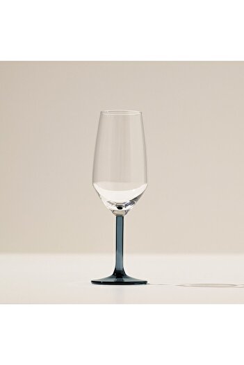 IKEA RÖDRÄKA Juice Glass, blue-grey/clear glass, 25 cl
