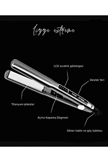 Lızze EXTREME Lızze Hair Straightener 250 °   (30mm)