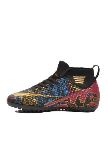 WALKWAY Air 565 g Astroturf Black-Gold Unisex Astroturf Shoes