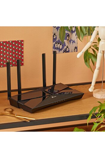 TP-LINK WiFi 6 OneMesh AX3000 Mbps Gigabit VPN Router, Dual-Core CPU Fibre, WPA3 Cybersecurity, Idea