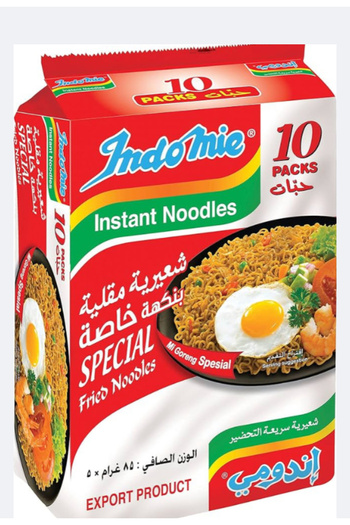 İndomie Special Instant Fried Noodles with Seasoning Powder and Sauce, 85g Pack of 10