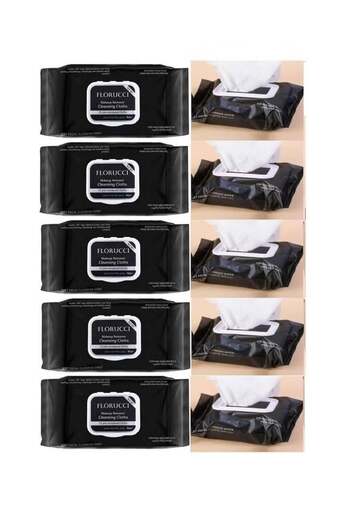 Florucci Makeup Remover Wipes 25 Wipes 5 Pieces