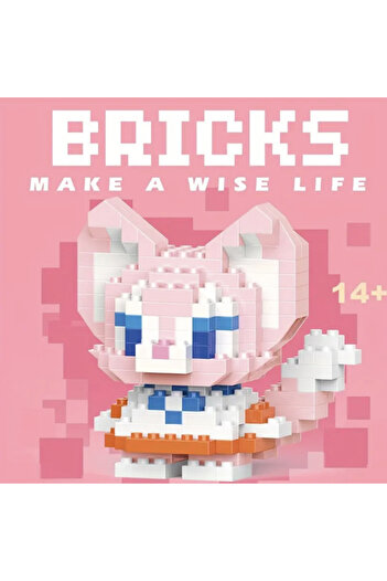 Innovate Store Bricks Kitty Brick Cat Cute Character Educational Fun Building Toy