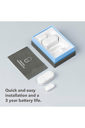 ecobee Smart Sensor for Doors & Windows 2 Pack - Wifi Contact Sensor for Home Security, Energy Savin