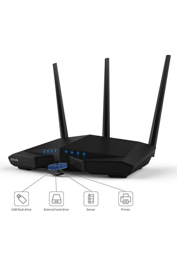 Tenda 1900M 11AC Smart Dual-band Gigabit WIFI Router - AC18