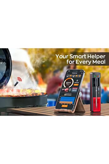 OEM Wireless Kitchen Thermometer, Smart Bluetooth Meat Thermometer with Mobile App Monitoring