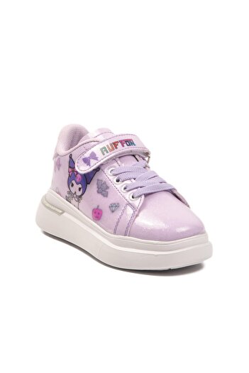 WALKWAY 2540-26K P Lilac Patent Leather-Silvery Children's Sports Shoes Ruffon