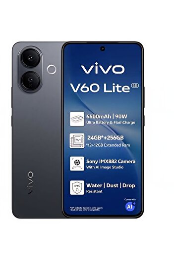 vivo V60 Lite AI 5G Dual SIM Elegant Black 12GB RAM 512GB