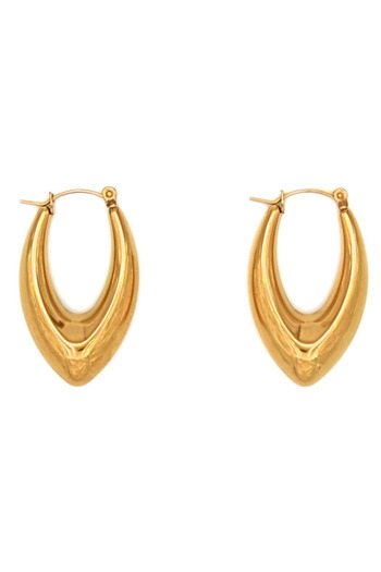IMMACULATI Thickie - 18k gold plated stainless steel earrings, waterproof, hypoallergenic