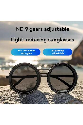 glasses accessory Adjustable UV400 Polarized Sunglasses – Unisex Metal Frame Anti-UV Fishing & Outdoor Eyewear