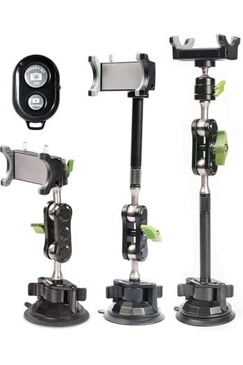 Generic Car Phone Mount Video Recording Universal Magic Arm Suction Car Phone Holder