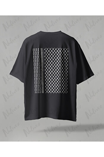 Nulivez Palestine Design Back Printed High Quality Compact Unisex Oversize T-Shirt