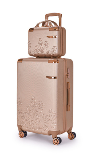 LİMRA 6-piece hard-sided luggage set made of polycarbonate in a sturdy, durable design.