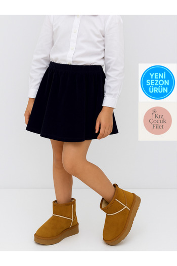 STOCON Girl's Suede Boots School Bootie Casual Boots Bootie Stc1176