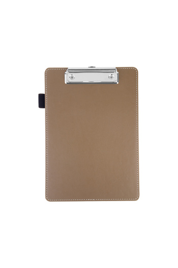 2K Secretary, A5 Small Size, Without Cover, A5 Clipboard Vegan Faux Leather, 17.5X24.5 Cm., Mink