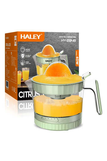 HALEY Electric Citrus Juicer HY-2948, 40W, 400ml Capacity, Modern Design, 5 Speeds
