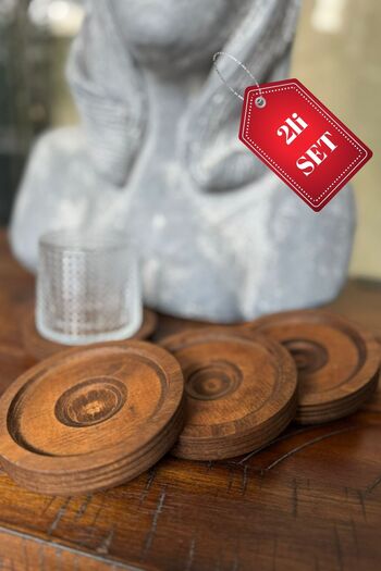 HUBBYCHEF Rotating Whiskey Glass Coaster