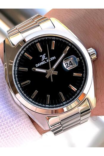 Daniel Klein Classic Men's Wristwatch Steel Band 3 Atm Water Resistant with Bracelet Gift Vs.Blkt.0605